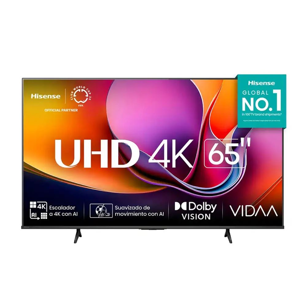 TELEVISOR SMART TV HISENSE 4K ULTRA HD 65” 65A6NV